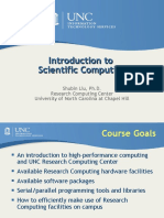 Introduction to Scientific Computing at UNC