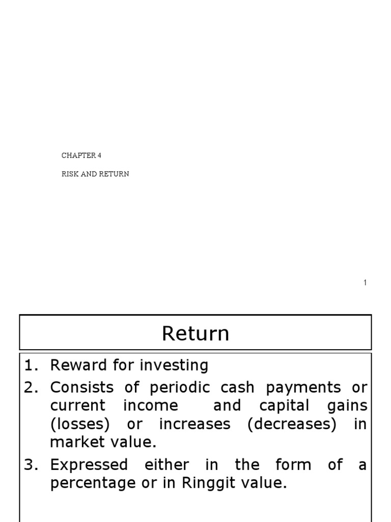 Risk and Return Analysis in Investments | PDF | Standard Deviation ...