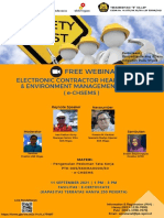 Webinar Electronic Contractor Health, Safety & Environment Management System (e-CHMS) - 11 Sept 21