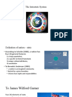 The Interstate System and the Rise of Internationalism