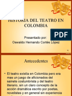 Historia Del Teatro en Colombia
