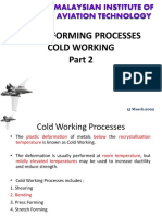 Metal Forming Processes Cold Working: 15 March 2022