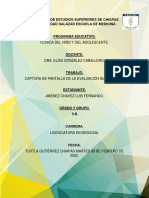 Jimenez Chavez Luis Fernando-Iesch Medicina-5b-Clínica Del Niño y Adolescente-Captura de Pantalla de Evaluacion Diagnostica