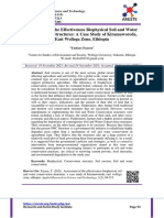 Assessment of The Effectiveness Biophysical Soil and Water Conservation Structures: A Case Study of Kiramuworeda, East Wollega Zone, Ethiopia