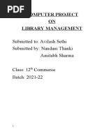 Computer Science Project File Class 12 Cbse | PDF | Python (Programming ...
