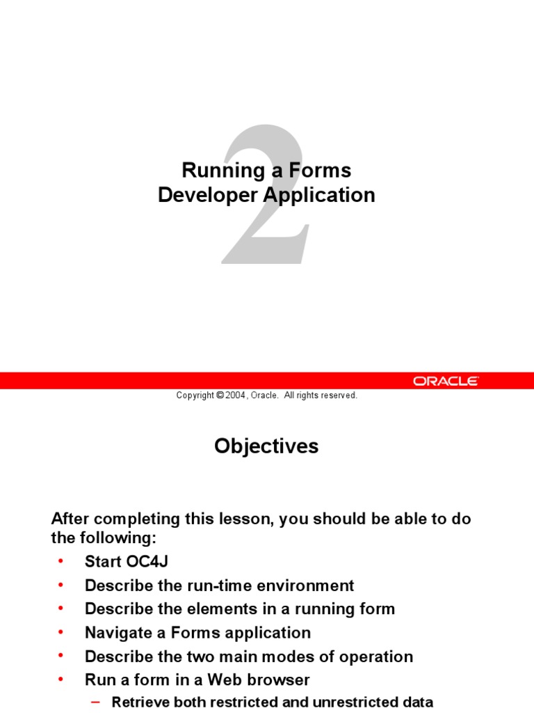 Running A Forms Developer Application | PDF