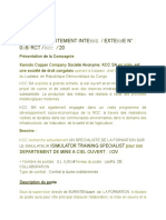 AVIS DE RECRUTEMENT INTERNE ET EXTERNE SPECIALISTE DE LA FORMATION SUR SIMULATEUR 008