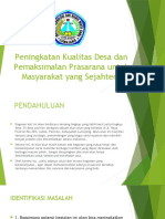 Peningkatan Kualitas Desa Dan Pemaksimalan Prasarana Untuk Masyarakat