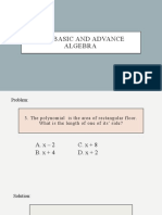2012 Basic and Advance Algebra