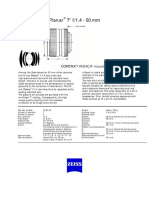 Datasheet Zeiss Planar 1450 en