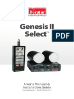 Genesis II Select: User's Manual & Installation Guide