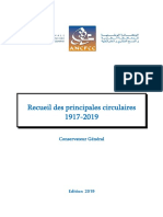 Recueil Des Principales Circulaires 1917-2019