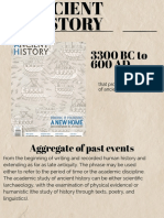 3300 BC To 600 AD: Aggregate of Past Events