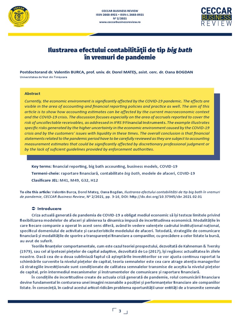 CBR Exemplifying The Effect of Big Bath Accounting PDF