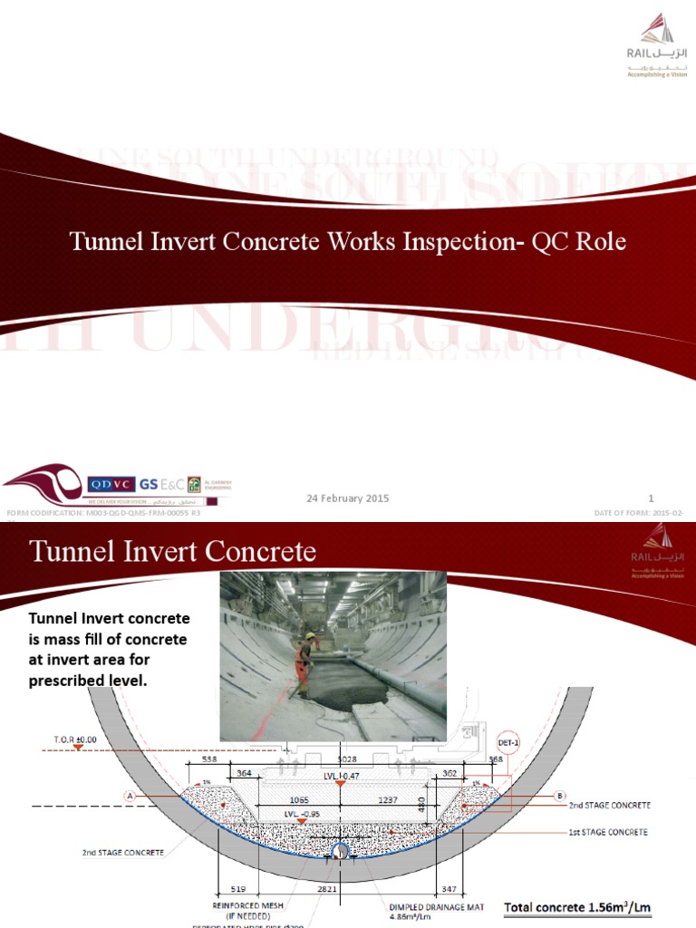 Tunnel Invert Concrete PDF Concrete Economic Sectors