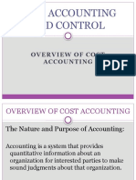 Lesson 1 - Cost Accounting - Overview of Cost Accounting