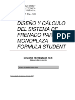 Marín - Diseño y Cálculo Del Sistema de Frenado para Un Monoplaza Formula Student
