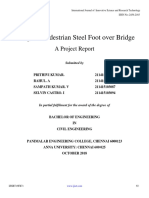 Design of Pedestrian Steel Foot Over Bridge: A Project Report