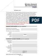 Drastic - Wireless Network Site Survey Form Rev1