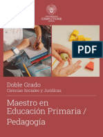 Maestro en Educación Primaria / Pedagogía: Doble Grado