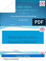 Advance Business Research Methodology Dr. Eshet Gebre