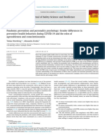 Pandemic Prevention and Personality Psychology Gender Di - 2022 - Journal of Sa