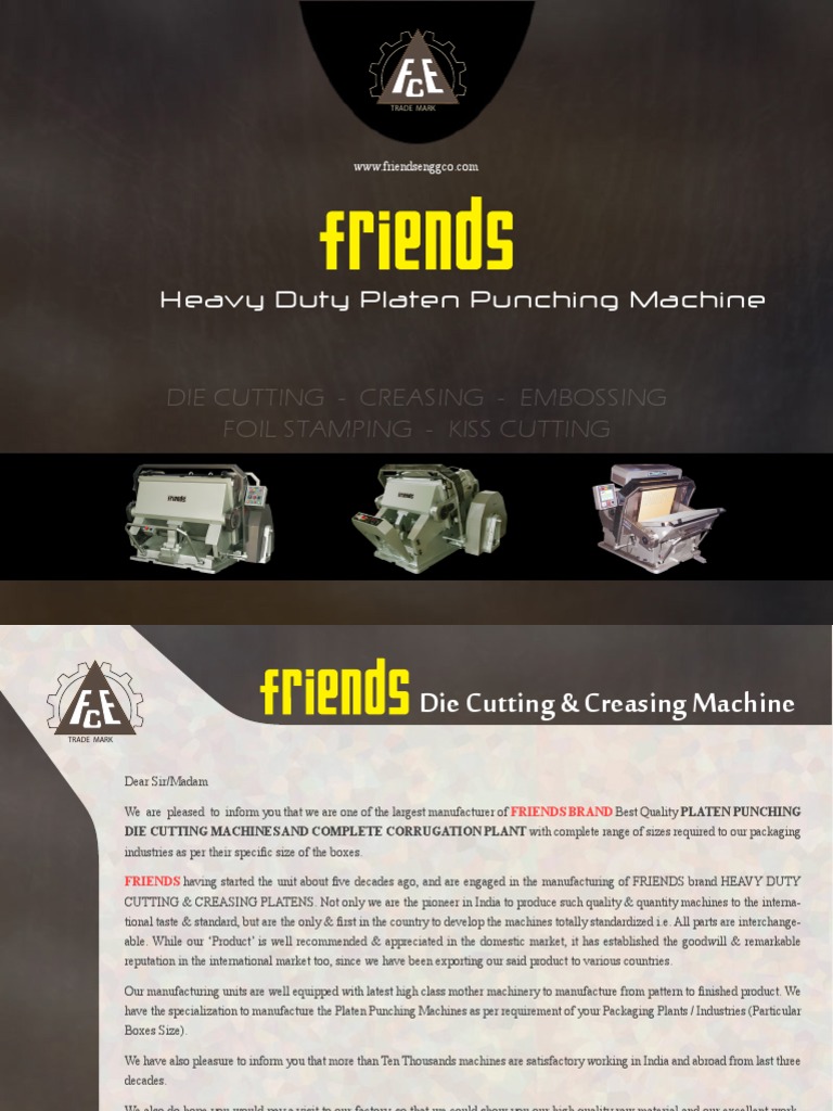 E Catalogue of Die Cutting Machine PDF Gear Packaging And Labeling