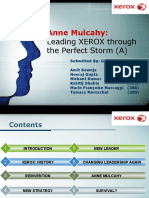 Anne Mulcahy:: Leading XEROX Through The Perfect Storm (A)