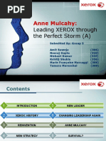 Anne Mulcahy:: Leading XEROX Through The Perfect Storm (A)