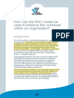 How Can The RACI Model Be Used To Balance The Workload Within An Organization?