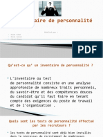 Linventaire de Personnalité