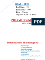 GPAT - 2021: Pharmacognosy