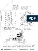 Match These Words To The Parts of The Body A-U