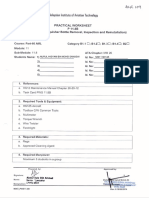 Extinguisher Bottle Lnspection: Practical Worksheet (Carry Out Fire Removal, and Reinstallation)