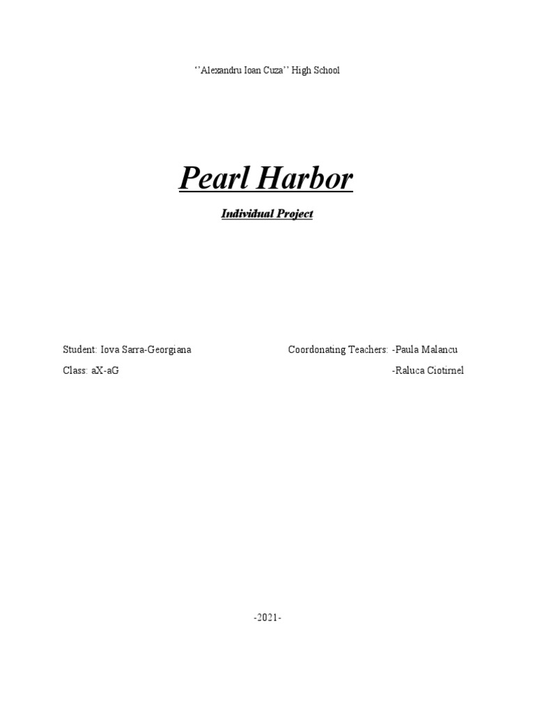 Attack On Pearl Harbor | PDF