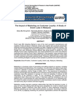 The Impact of Marketing On Customer Loyalty: A Study of Dutch Lady in Malaysia