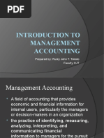 Introduction To Management Accounting