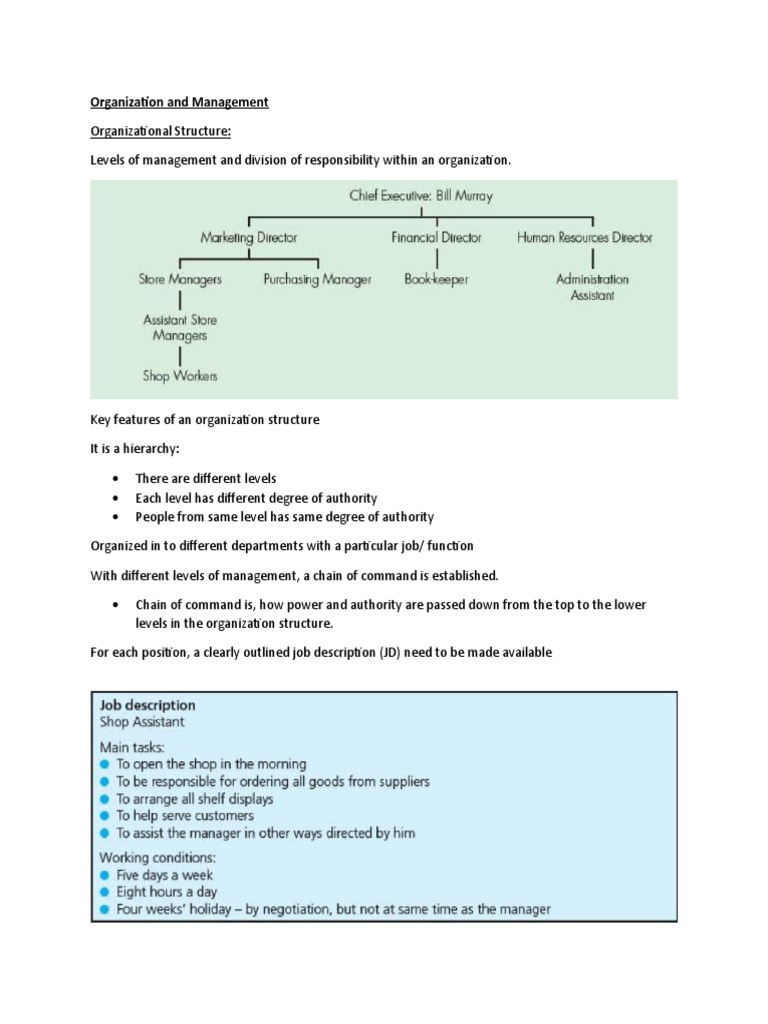 Lesson 7 - Organization and Management | PDF | Leadership | Economies