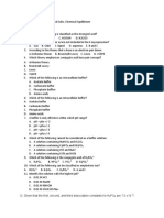 Assessment 9 Acids, Bases and Salts, Chemical Equilibrium