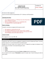 Assignment No. 03 Semester: Fall 2021 CS304-Object Oriented Programming Objective