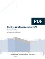 4436business Management Summary Notes by Shinny