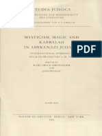 Mysticism, Magic and Kabbalah in Ashkenazi Judaism International Symposium Held in Frankfurt a.M. 1991