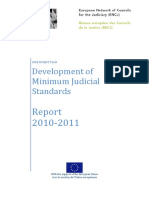 Development of Minimum Judicial Standards Report 2010-2011