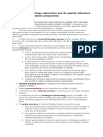 Checklist of Pathology Laboratory and Its Quality Indicators For NABH Accreditation Preparation