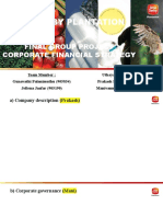 Sime Darby Plantation: Final Group Project Corporate Financial Strategy
