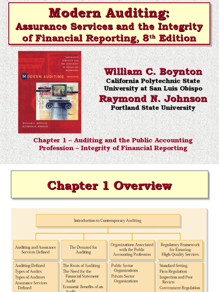 Ch01 Auditing and The Public Accounting | PDF | Pengelolaan Keuangan & Uang