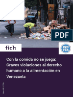 Informe - derecho a la alimentación - Venezuela