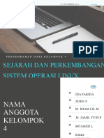 Sejarah & Perkembangan Linux