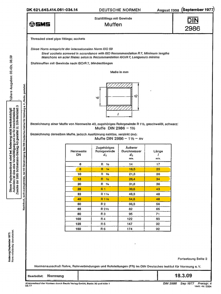 Din 2986 | PDF