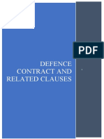 Defense Contract and Related Clauses